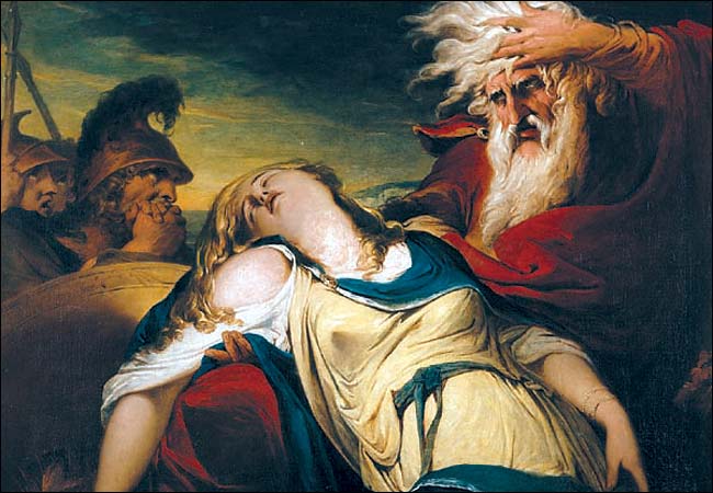 James Barry's neo-classical 'King Lear Mourns the Death of Cordelia' (1774).